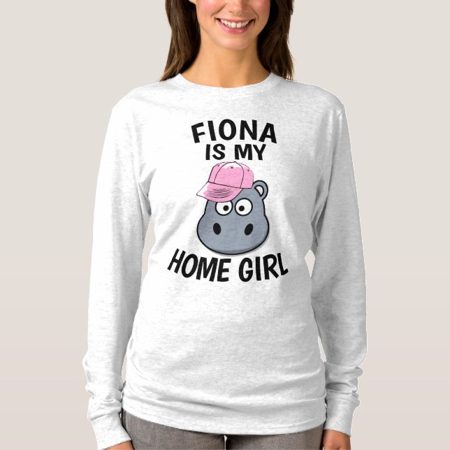Camiseta FIONA HIPPO T-Shirts, MINHA GAROTA DE CASA (Frente)