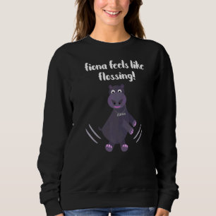 Camiseta Fiona O Bebê Hippo De Cincinnati Sente-Se Como Fl