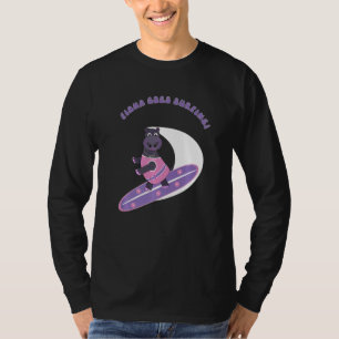 Camiseta Fiona O Bebê Hippo De Cincinnati Vai Surfar
