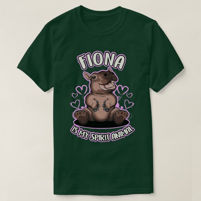 Camiseta Fiona The Hippo Spirit Animal Team Fiona Baby Hipp (Frente do Design)