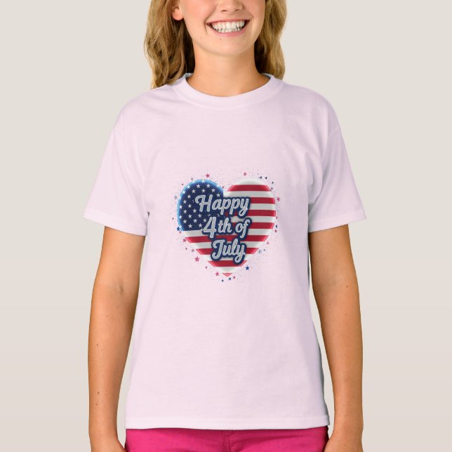Camiseta Fios da Liberdade: Estampas Ousadas de Orgulho Ame (Frente)