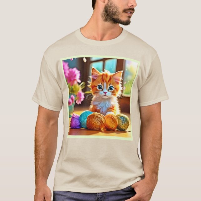 Camiseta Fios de Gatinho Gelado (Frente)