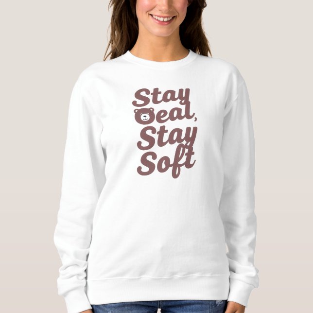 Camiseta "Fique Aconchegado Fique Gentil" com Urso Fofo (Frente)