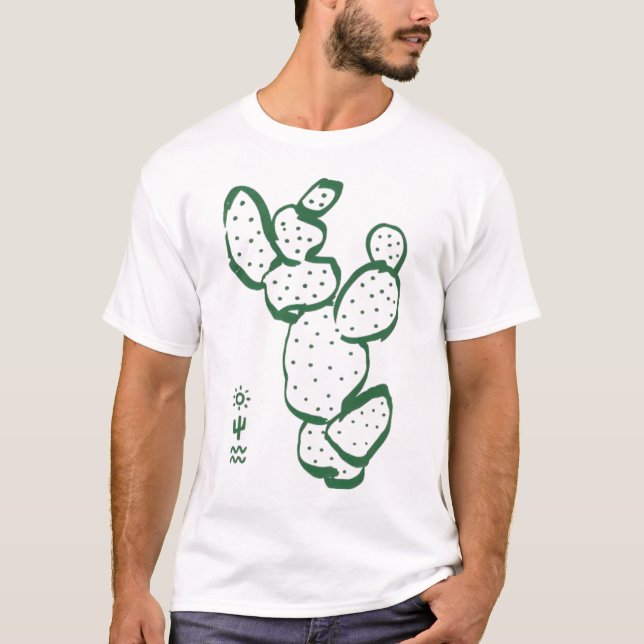 Camiseta Fique Afiado, Fique Cacto (Frente)