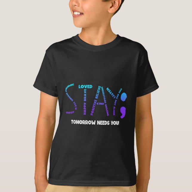 Camiseta Fique Amanhã Precisa De Sua Prevenção Suicida (Frente)