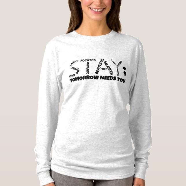 Camiseta Fique amanhã precisa de você (Frente)