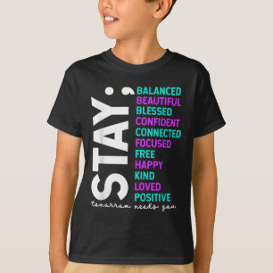 Camiseta Fique Amanhã Precisa de Você Conscientização sobre