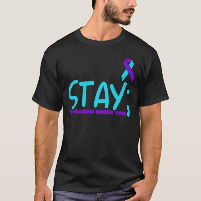Camiseta Fique Amanhã Precisa de Você Prevenção  (Frente)