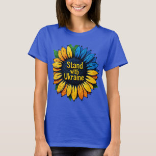 Camiseta Fique ao lado da Ucrânia – Apoie a Ucrânia 