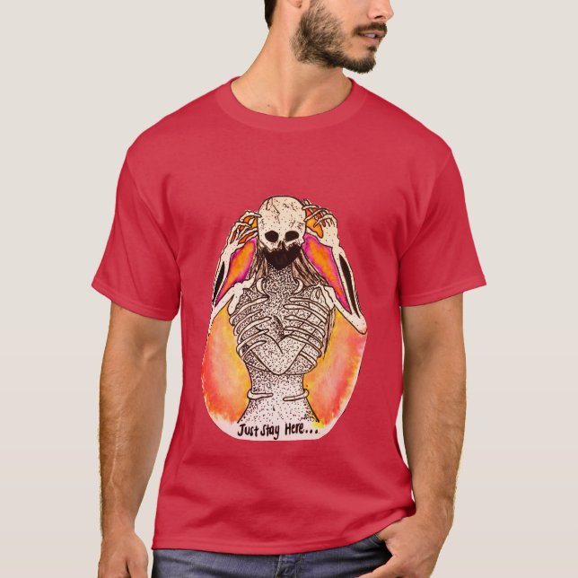 Camiseta Fique aqui (Frente)
