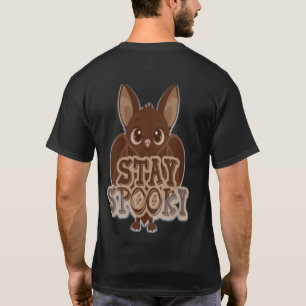 Camiseta Fique Assustador — Design de Halloween de Morcego
