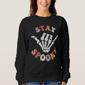 Camiseta Fique Assustador Fantasma Esqueleto Groovy Retro H