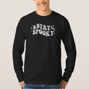 Camiseta Fique assustadoramente descolado retrô Halloween