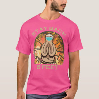 Camiseta Fique atrás 6 pés de malhação de ioga de loth Yoga