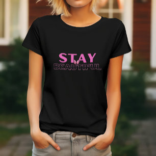 Camiseta Fique Bonita com uma Borboleta