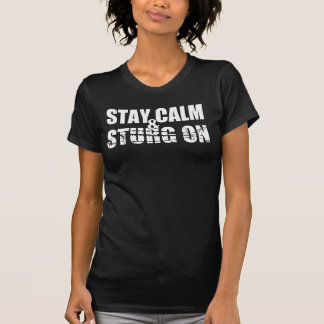Camiseta Fique Calm & Sturg On -Lake Sturg - acigifts@yahoo