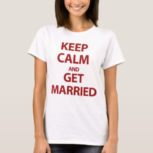 Camiseta Fique calma e se case