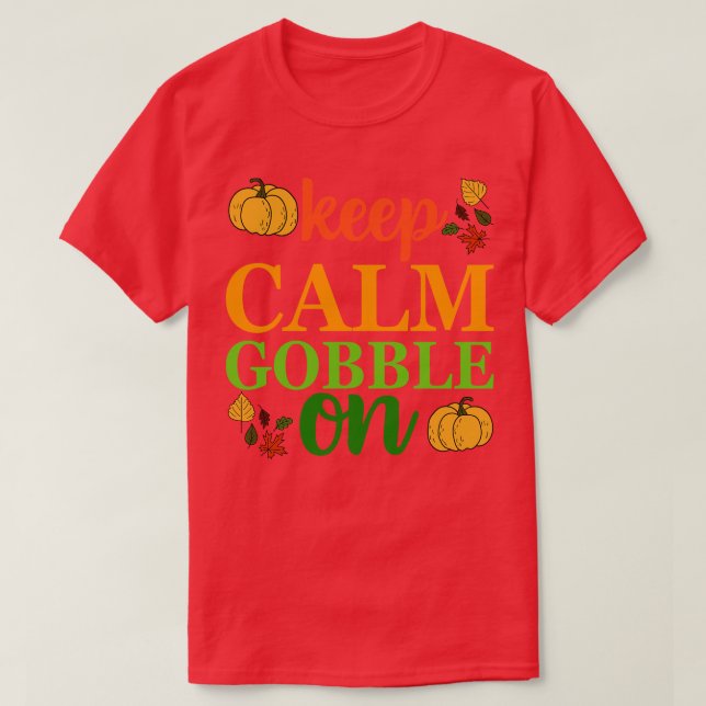 Camiseta Fique calmo (Frente do Design)