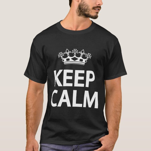 Camiseta Fique calmo (Frente)