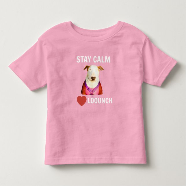 Camiseta FIQUE CALMO - AMOR LOOUNCH, Toddler's Tee (Frente)