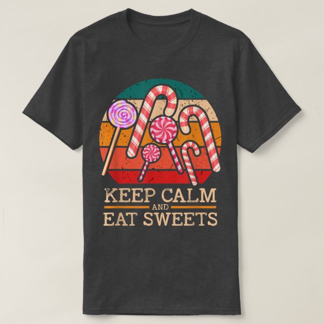 Camiseta Fique Calmo E Coma Doces 299 (Frente do Design)