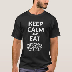 Camiseta Fique Calmo E Coma Pizza De Maçã