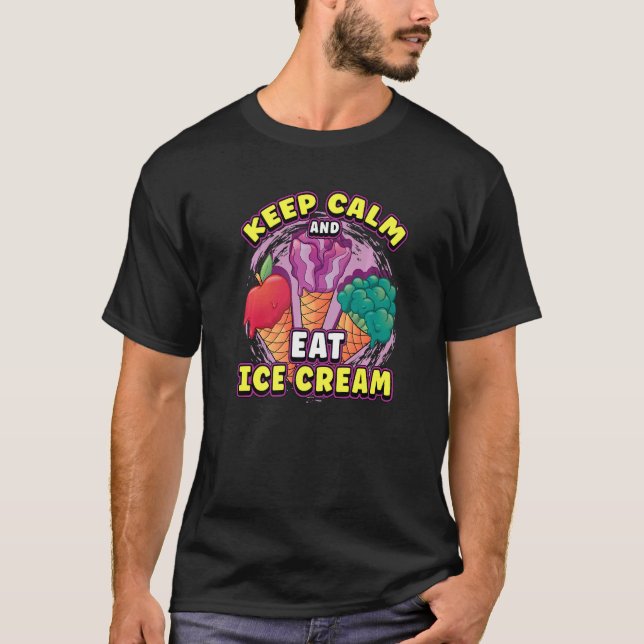 Camiseta Fique Calmo E Coma Sorvete (Frente)