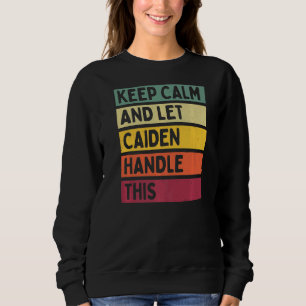 Camiseta Fique Calmo E Deixe Caiden Lidar Com Esta Cota Ret