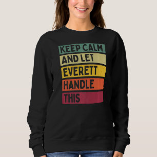 Camiseta Fique Calmo E Deixe Everett Lidar Com Essa Cota Re