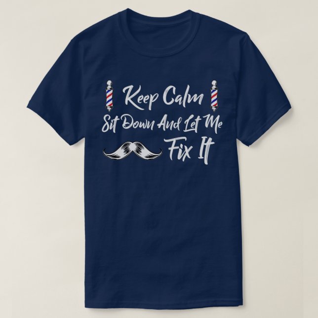 Camiseta Fique Calmo E Deixe-Me Corrigi-Lo 43 (Frente do Design)