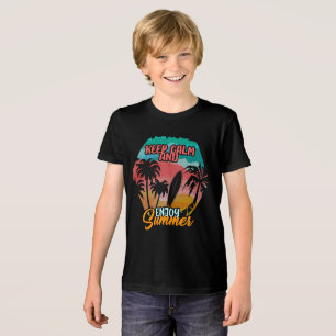 Camiseta Fique calmo e desfrute do verão