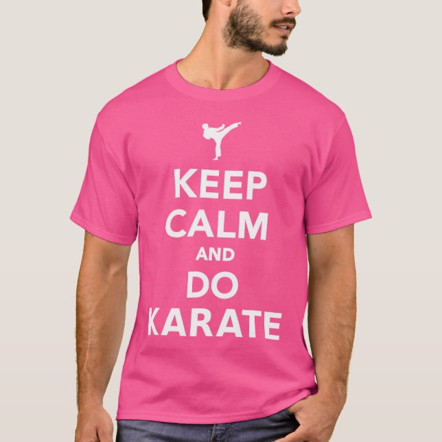 Camiseta Fique Calmo E Faça Karato (Frente)
