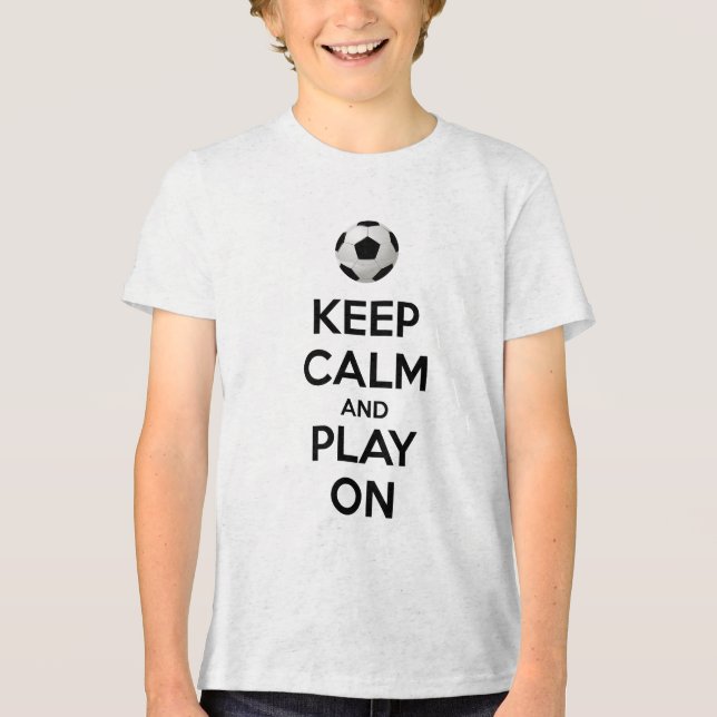 Camiseta Fique calmo e jogue (Frente)