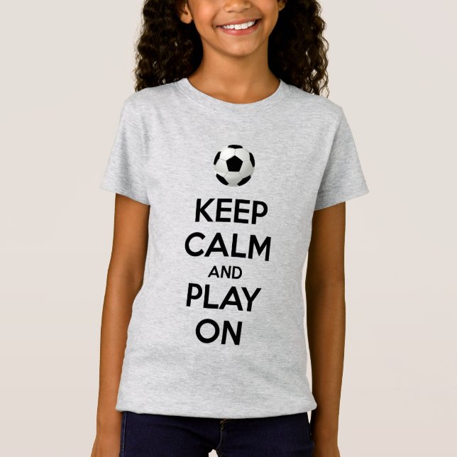 Camiseta Fique calmo e jogue (Frente)