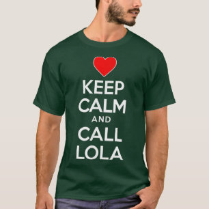 Camiseta Fique Calmo E Ligue Para Lola Filipino Avó T-Shi