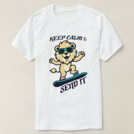 Camiseta Fique calmo e mande-o