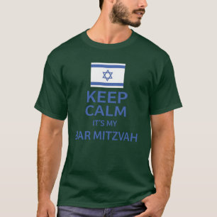 Camiseta Fique Calmo É Meu Bar Mitzvah Engraçado