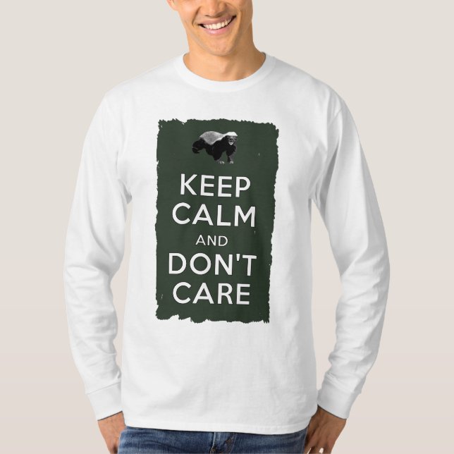 Camiseta Fique calmo e não se importe (Frente)