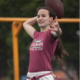 Camiseta Fique calmo e seja bem-vindo de volta à escola