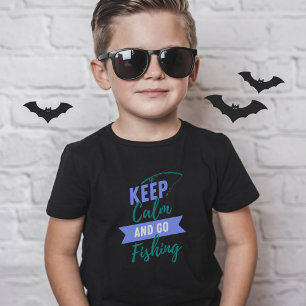 Camiseta Fique calmo e vá pescar