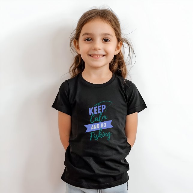Camiseta Fique calmo e vá pescar (Criador carregado)