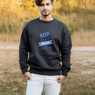 Camiseta Fique calmo e vá pescar