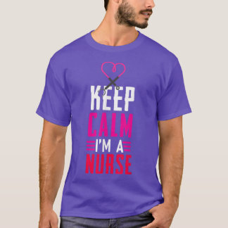 Camiseta Fique Calmo Eu Sou Uma Enfermeira