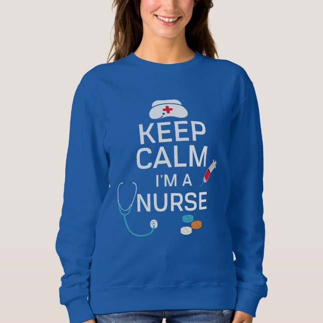 Camiseta Fique Calmo Eu Sou Uma Enfermeira (Frente)