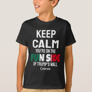 Camiseta Fique Calmo No Lado Divertido Da Parede De Armadil