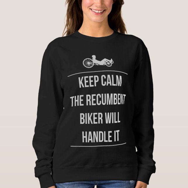 Camiseta Fique Calmo O Biker Recente Vai Lidar Com Ele (Frente)