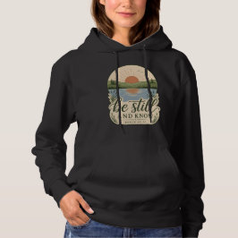 Camiseta Fique Calmo & Saiba Salmo 46:10 Natureza Cristã Fé