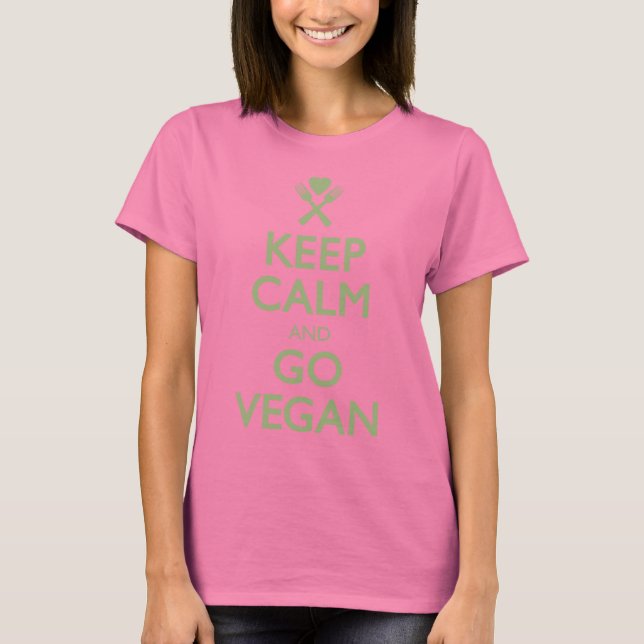 Camiseta Fique Calmo, Vegan (Frente)