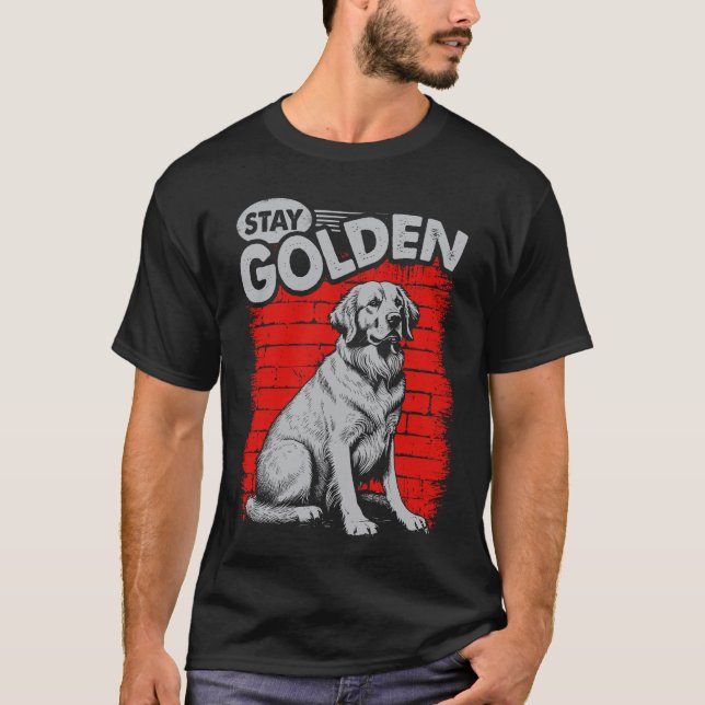 Camiseta Fique Cão Retriever Golden (Frente)