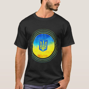 Camiseta Fique Com A Bandeira Da Ucrânia Anti-putin Ucrânia